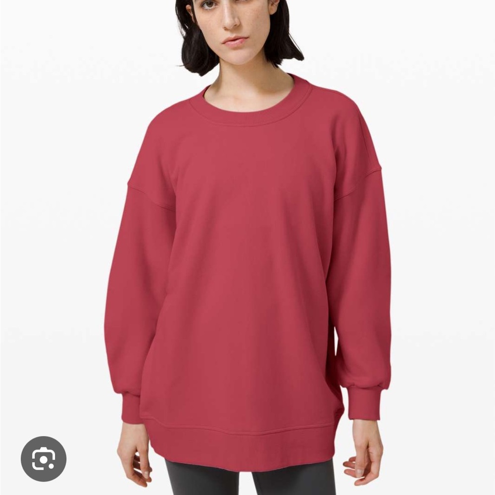 Lululemon perfectly oversized crew color Chianti